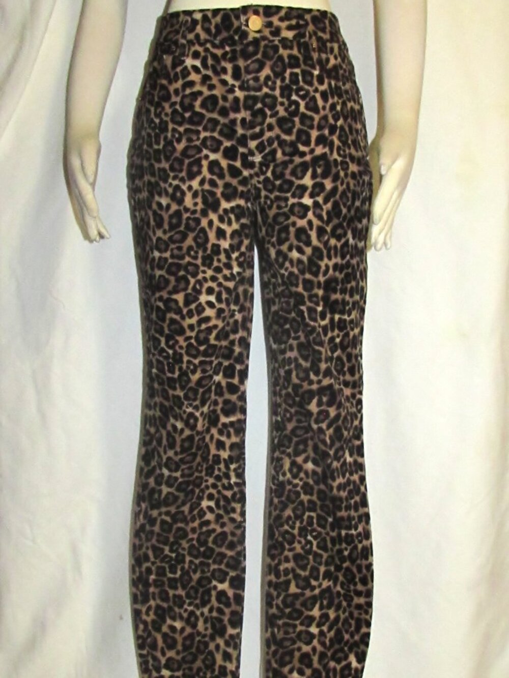 New Women's Ladies WHITE HOUSE BLACK MARKET Leopard Skinny Leg Pants 6 Orig $130